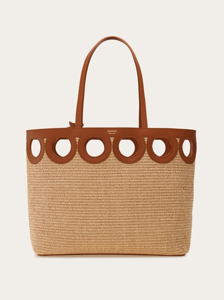 Gancini-outline-tote-bag-L-1 Women Fashion Tote Bag Style-big:1003 - Image 1